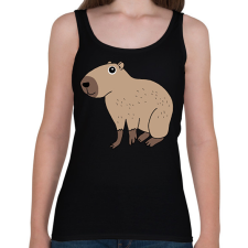 PRINTFASHION Capybara  - Női atléta - Fekete női trikó