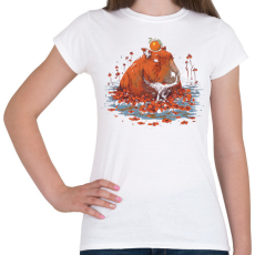 PRINTFASHION Capybara - Női póló - Fehér
