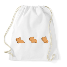 PRINTFASHION Capybara  - Sportzsák, Tornazsák - Fehér tornazsák