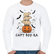 PRINTFASHION Capyboora - Férfi pulóver - Fehér férfi pulóver, kardigán