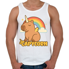 PRINTFASHION Capycorn - Férfi atléta - Fehér