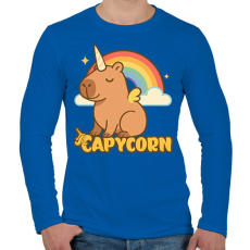 PRINTFASHION Capycorn - Férfi hosszú ujjú póló - Királykék