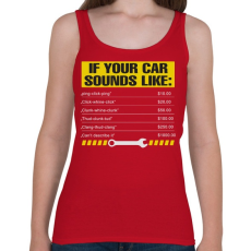 PRINTFASHION Car - Női atléta - Cseresznyepiros