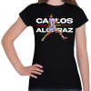 PRINTFASHION carlos alcaraz - Női póló - Fekete