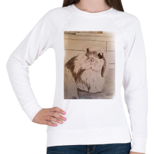 PRINTFASHION Carlos nyuszi - Női pulóver - Fehér női pulóver, kardigán