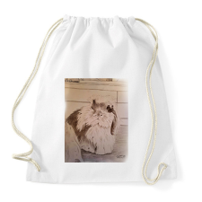 PRINTFASHION Carlos nyuszi - Sportzsák, Tornazsák - Fehér atléta, trikó