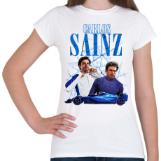 PRINTFASHION Carlos Sainz Williams 2025 - Női póló - Fehér