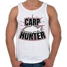 PRINTFASHION Carp Hunter - Férfi atléta - Fehér