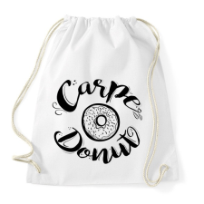 PRINTFASHION Carpe Donut vicces fánkos felirat fánk imádóknak - Sportzsák, Tornazsák - Fehér tornazsák