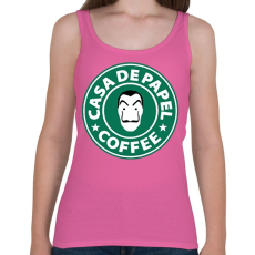 PRINTFASHION Casa de Papel Coffee - Női atléta - Rózsaszín