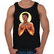 PRINTFASHION Castiel - Férfi atléta - Fekete atléta, trikó