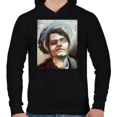 PRINTFASHION Castiel - Férfi kapucnis pulóver - Fekete