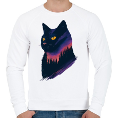 PRINTFASHION Cat - Férfi pulóver - Fehér