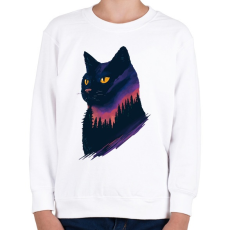 PRINTFASHION Cat - Gyerek pulóver - Fehér