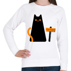 PRINTFASHION Cat-i-tude - Női pulóver - Fehér