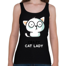 PRINTFASHION Cat lady  - Női atléta - Fekete női trikó