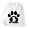 PRINTFASHION Cat Lover - Sportzsák, Tornazsák - Fehér