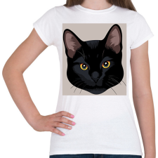 PRINTFASHION Cat - Női póló - Fehér női póló