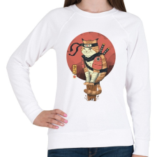 PRINTFASHION Cat Shinobi - Női pulóver - Fehér női pulóver, kardigán