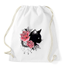 PRINTFASHION Cat tattoo - Sportzsák, Tornazsák - Fehér