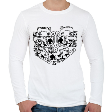 PRINTFASHION catheart.b - Férfi hosszú ujjú póló - Fehér férfi póló