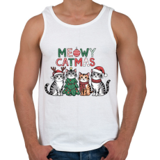 PRINTFASHION Catmas - Férfi atléta - Fehér