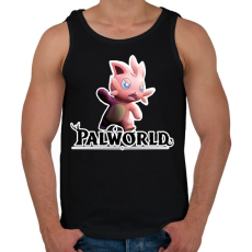 PRINTFASHION Cattiva - palworld - Férfi atléta - Fekete