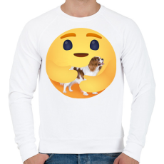 PRINTFASHION Cavalier King Charles spániel - Férfi pulóver - Fehér