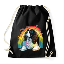 PRINTFASHION Cavalier King Charles spániel - Sportzsák, Tornazsák - Fekete tornazsák
