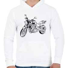 PRINTFASHION cbf500 - Férfi kapucnis pulóver - Fehér férfi pulóver, kardigán