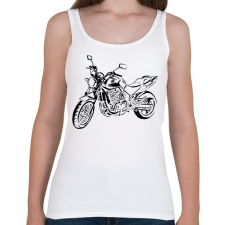 PRINTFASHION cbf500 - Női atléta - Fehér női trikó