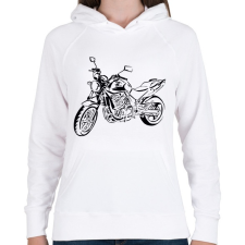 PRINTFASHION cbf500 - Női kapucnis pulóver - Fehér női pulóver, kardigán