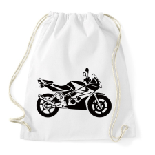 PRINTFASHION cbr125 - Sportzsák, Tornazsák - Fehér tornazsák