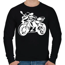 PRINTFASHION cbr650r2feher - Férfi pulóver - Fekete férfi pulóver, kardigán