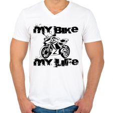 PRINTFASHION cbr650rf - Férfi V-nyakú póló - Fehér férfi póló