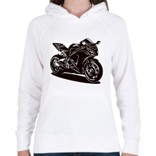 PRINTFASHION cbr firebla - Női kapucnis pulóver - Fehér női pulóver, kardigán