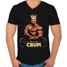 PRINTFASHION Cbum - Férfi V-nyakú póló - Fekete férfi póló