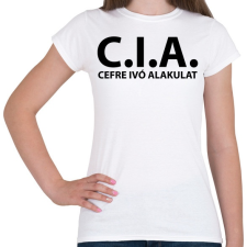 PRINTFASHION Cefre ivó alakulat fekete - Női póló - Fehér női póló