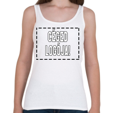 PRINTFASHION Céged logója! - Női atléta - Fehér női trikó