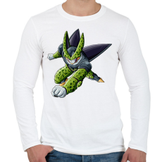 PRINTFASHION Cell - Férfi hosszú ujjú póló - Fehér