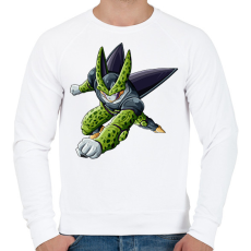 PRINTFASHION Cell - Férfi pulóver - Fehér