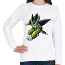 PRINTFASHION Cell - Női pulóver - Fehér női pulóver, kardigán