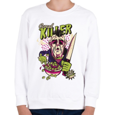 PRINTFASHION Cereal killer - gasztro horror - Gyerek pulóver - Fehér