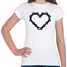 PRINTFASHION Chain heart  - Női póló - Fehér női póló