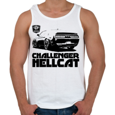 PRINTFASHION Challenger Hellcat  - Férfi atléta - Fehér atléta, trikó