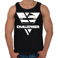 PRINTFASHION Challenger Triangle - Férfi atléta - Fekete atléta, trikó