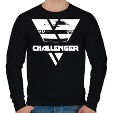 PRINTFASHION Challenger Triangle - Férfi pulóver - Fekete férfi pulóver, kardigán