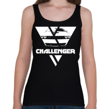 PRINTFASHION Challenger Triangle - Női atléta - Fekete női trikó