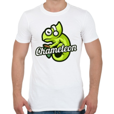 PRINTFASHION Chameleon - Férfi póló - Fehér