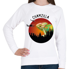 PRINTFASHION Chamzilla - Női pulóver - Fehér